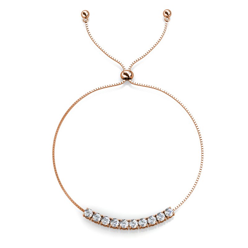 Pulsera Crystal Mia - Oro rosa y cristal