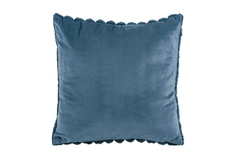 Cuscino (imbottito) in pelliccia di coniglio Bubble - 45x45 cm