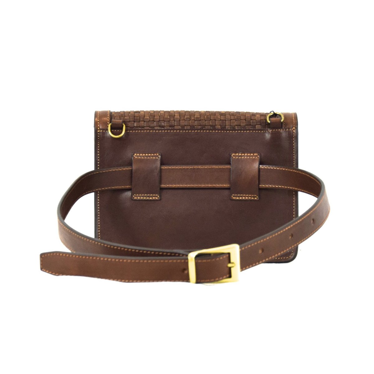 LEREN DAMESTAS 21,5 CM LENGTE X 17 CM HOOGTE