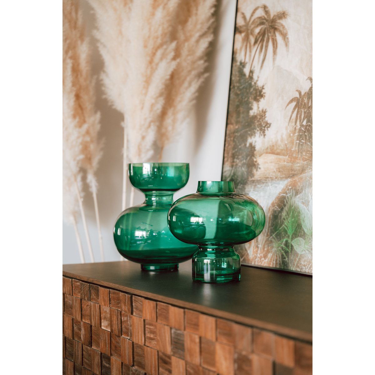 20CM ALFREDO GRØN VASE