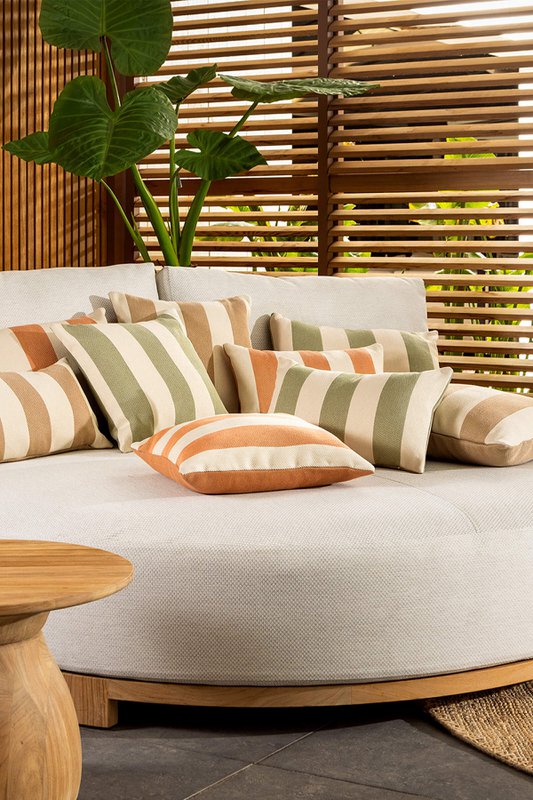 Dutch Decor CYRUS - Outdoor cushion 40x60 cm - Peach Bloom - Pink