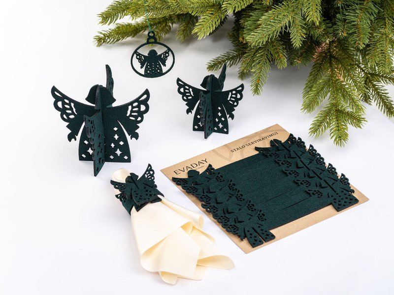 Kerst servetringen ANGEL