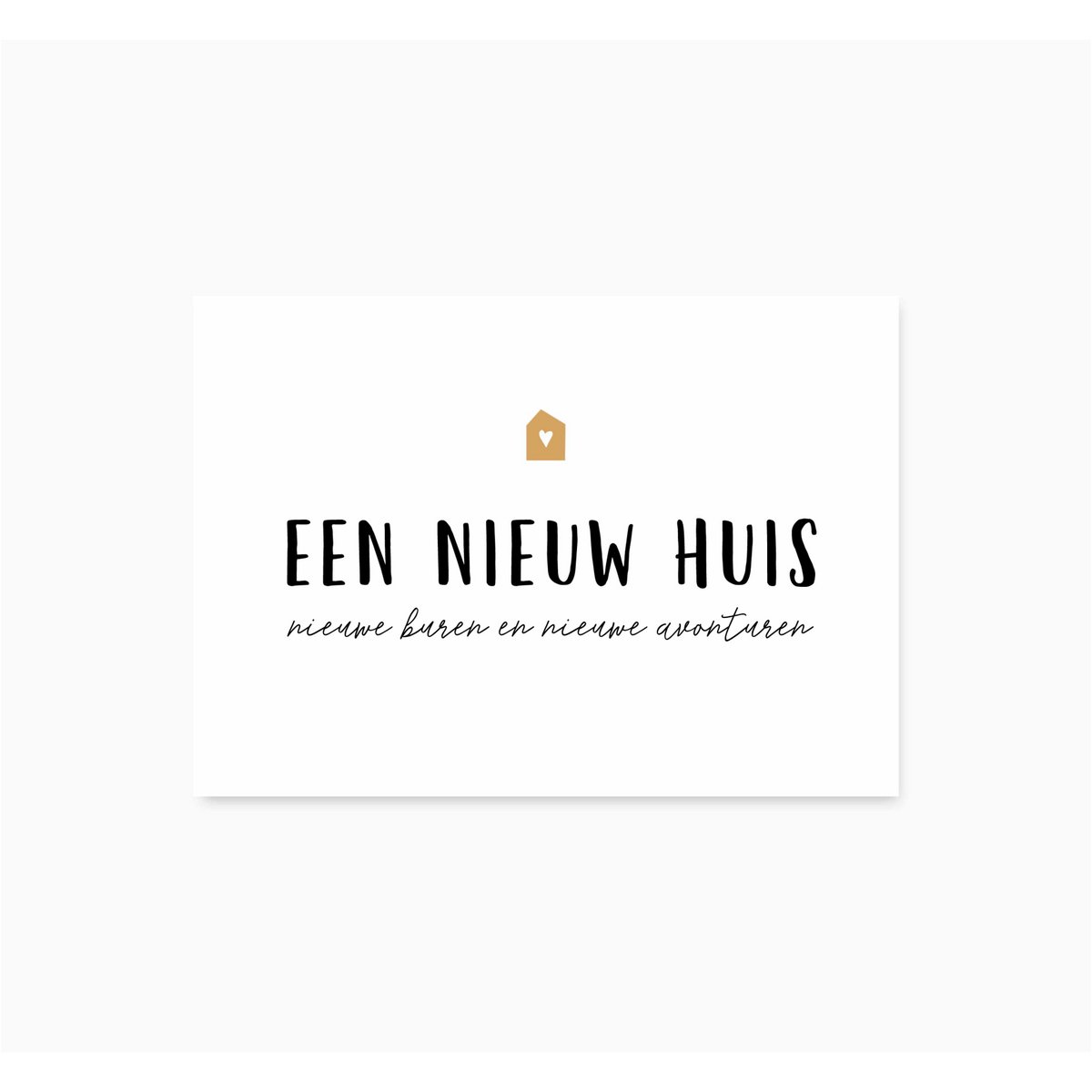 A6 Ansichtkaart || Nieuw huis