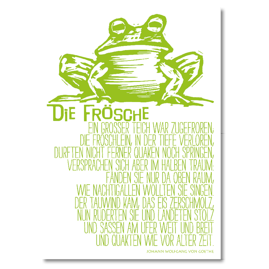 Carte postale "Grenouilles"