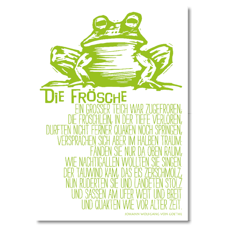 Carte postale "Grenouilles"
