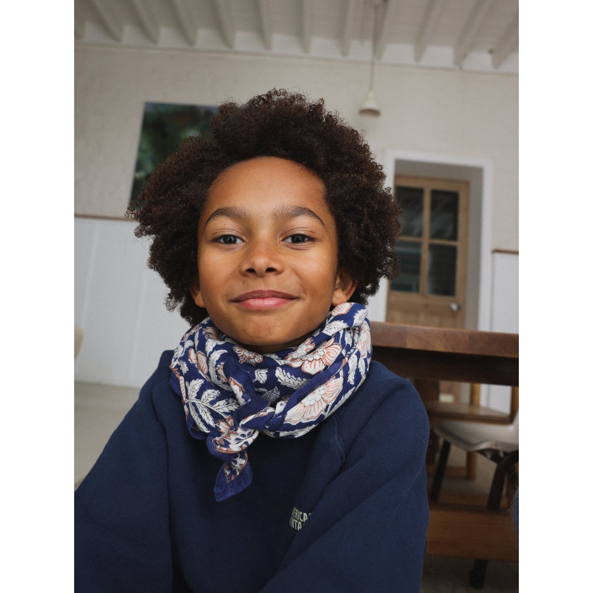 Foulard Adulto Delhi Cobalto 100 cm