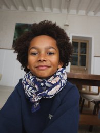 Foulard Adulto Delhi Cobalto 100 cm