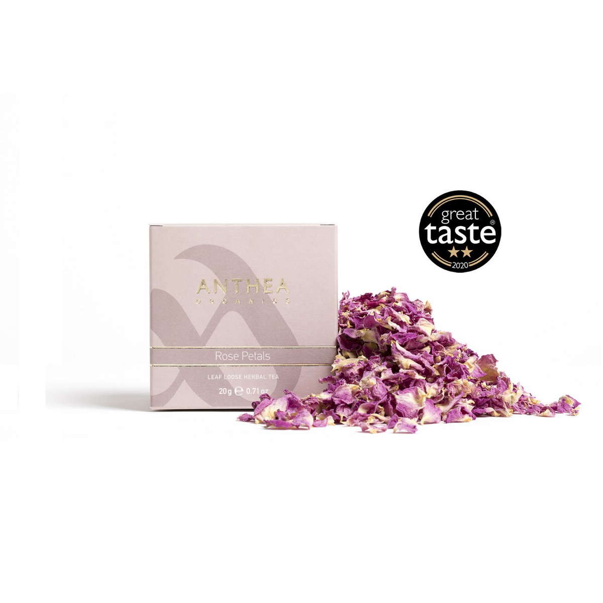 TÉ DE PÉTALOS DE ROSA ORGÁNICOS EN HOJAS SUELTAS