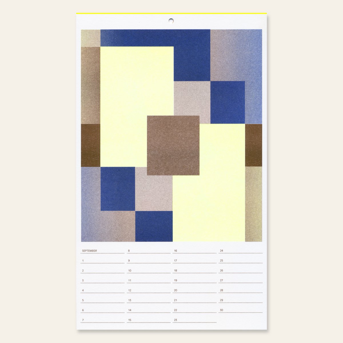 Risography birthday calendar (17.0 x 28.5 cm)