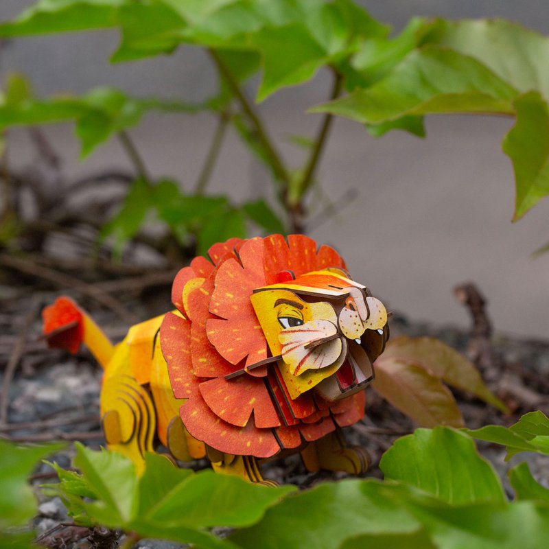 Mieredu - 3D Puzzel Build And Sound - Leeuw
