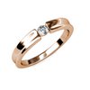 Bague Simplicity – Oder Rosé et Cristal