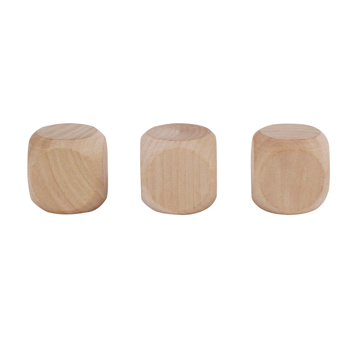 DADOS DE MADERA -
3 cm - 3 piezas - 1 color