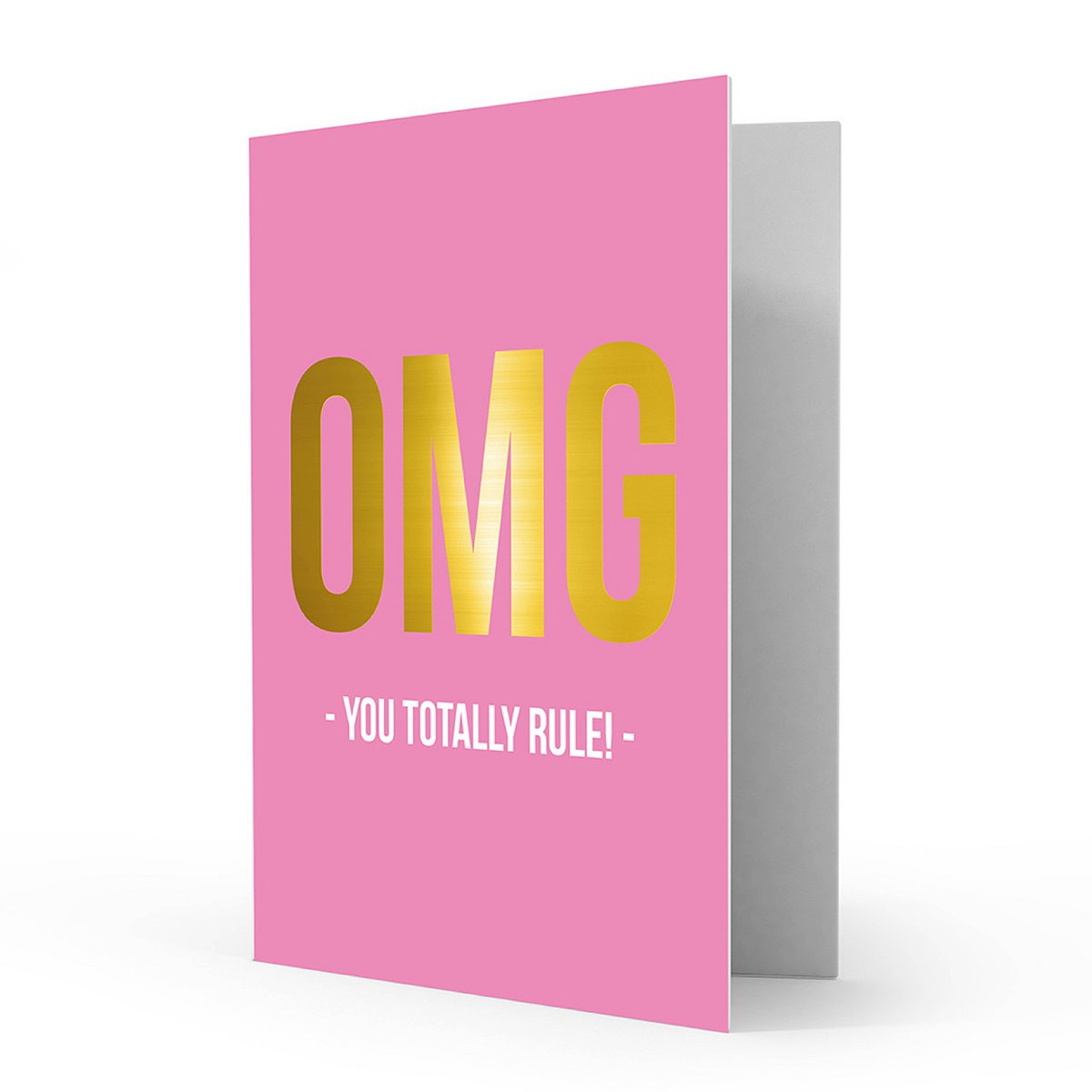 Greeting card you rule, per 5 stuks