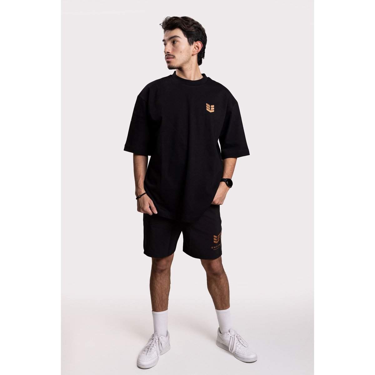Empire Embodied Oversize T-Shirt Unisex – Nachhaltig, langlebig, hohe Wiederverkaufsrate, aus 340gsm (!) Bio-Baumwolle Sticklogo