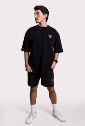 T-shirt oversize incarnata Empire unisex – Sostenibile, durevole, ad alto tasso di rivendita, realizzata in cotone organico da 340 g/m² (!) Logo ricamato