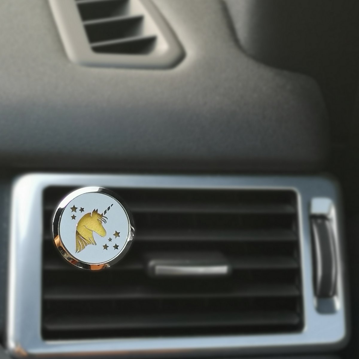 Car Diffuser Clip'Arôme - Unicorn - Stainless Steel with Blotters - Decorative Aromatherapy Accessory - Gift Idea
