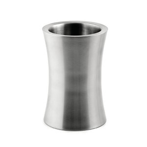 Bottle cooler waist made of stainless steel, double-walled