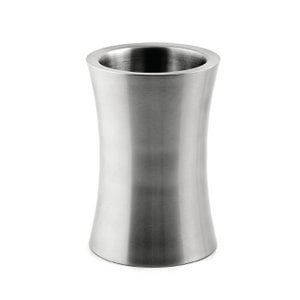 Bottle cooler waist made of stainless steel, double-walled