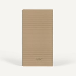 Zero-Waste Notebook RULED — Brown Sugar Color