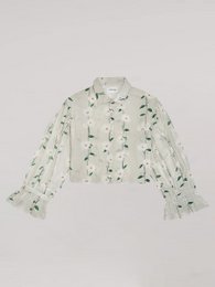 Camicia lunga con stampa floreale spirito floreale