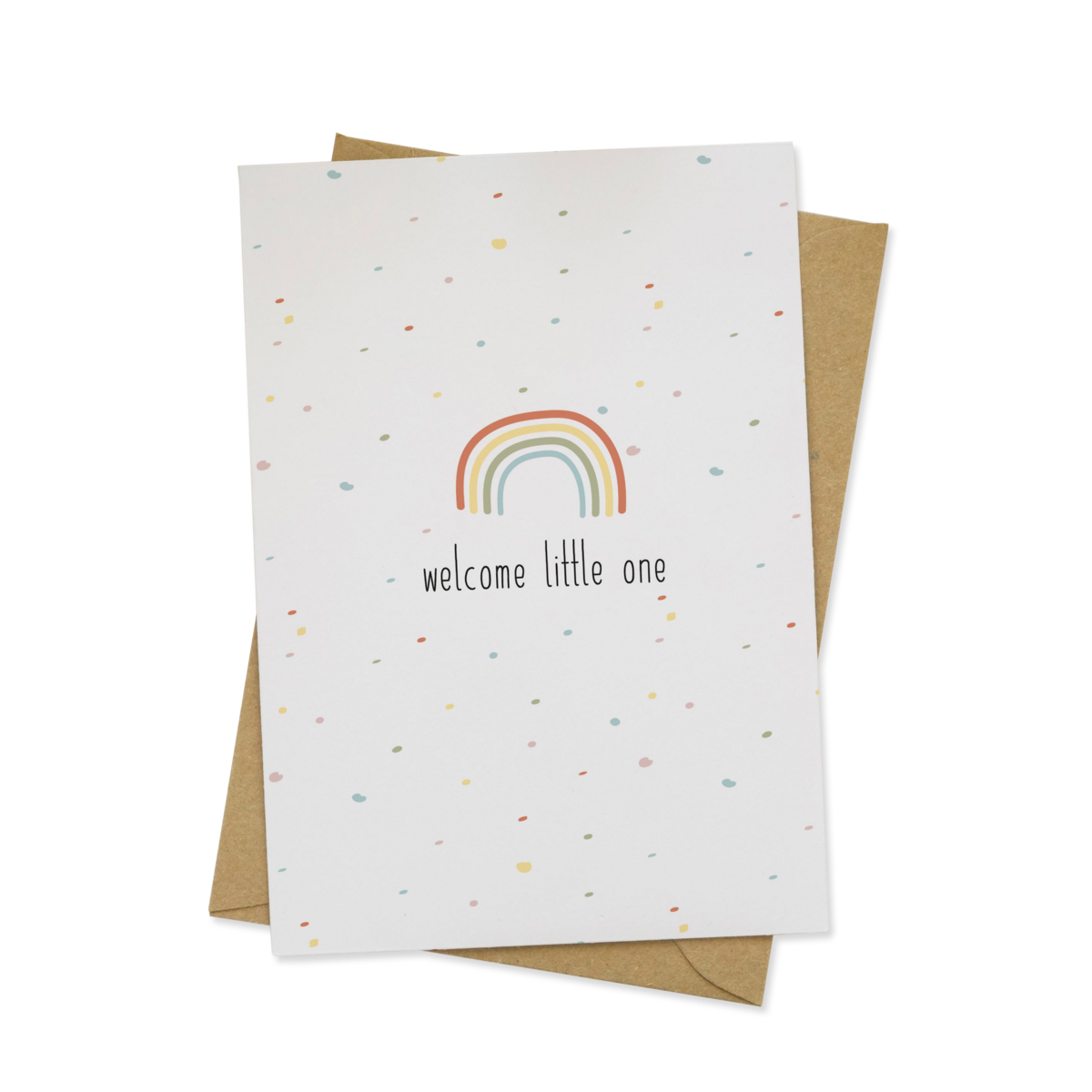 Hello Little One (rainbow) - wenskaart