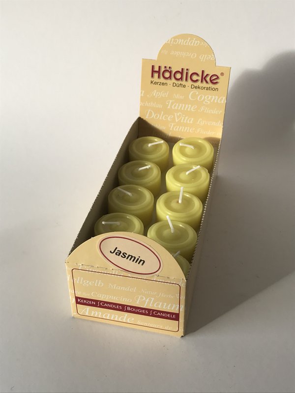 Scented tea light jasmine, 20 pcs / box