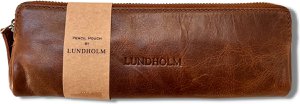 Lundholm leather case pencil case leather cognac brown - pencil case adults deluxe - gift for woman - women's gifts | Scandinavian design - Lundholm Arvika series pencil cases
