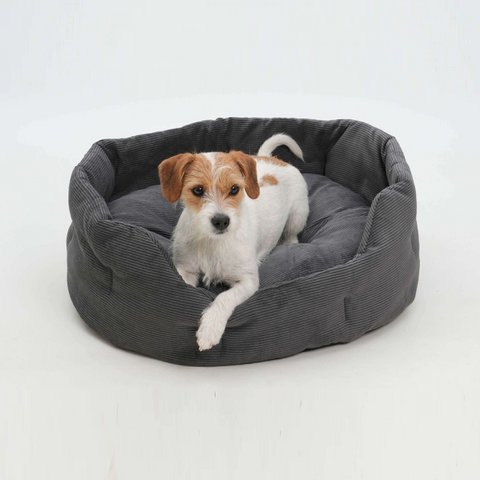 Hundekörbchen Chelsea Cord graphit
