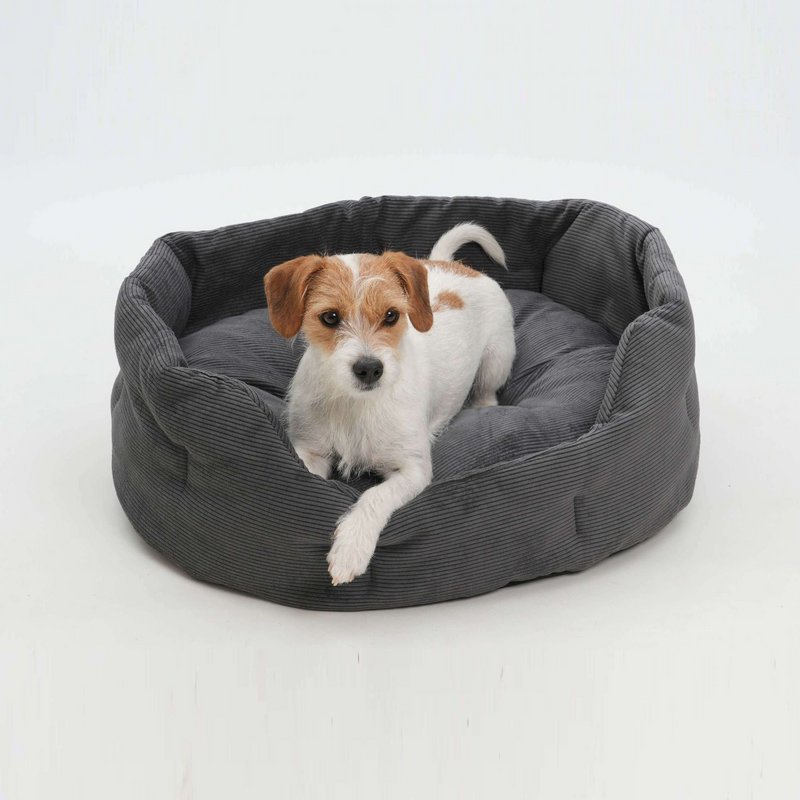 Hundekörbchen Chelsea Cord graphit