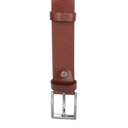 Leder Damengürtel oder Leder Herrengürtel mit Aufdruck Echtes Leder 4 cm breit