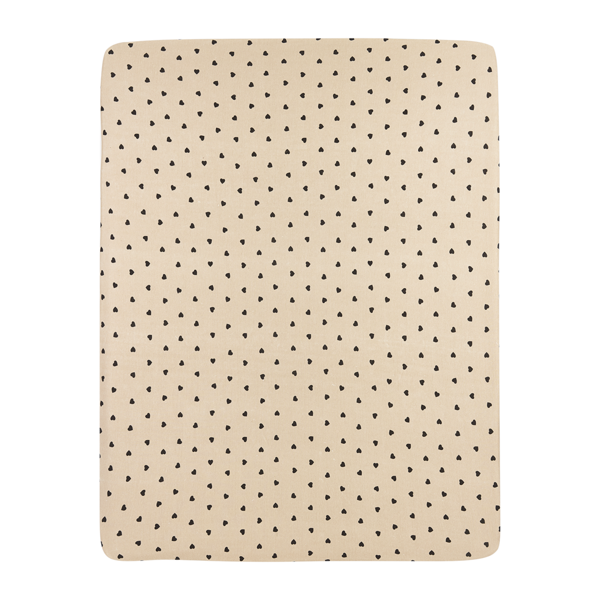 Koszulka Hoeslaken z nadrukiem Sweet Heart Soft Sand/Black 70x140/150cm