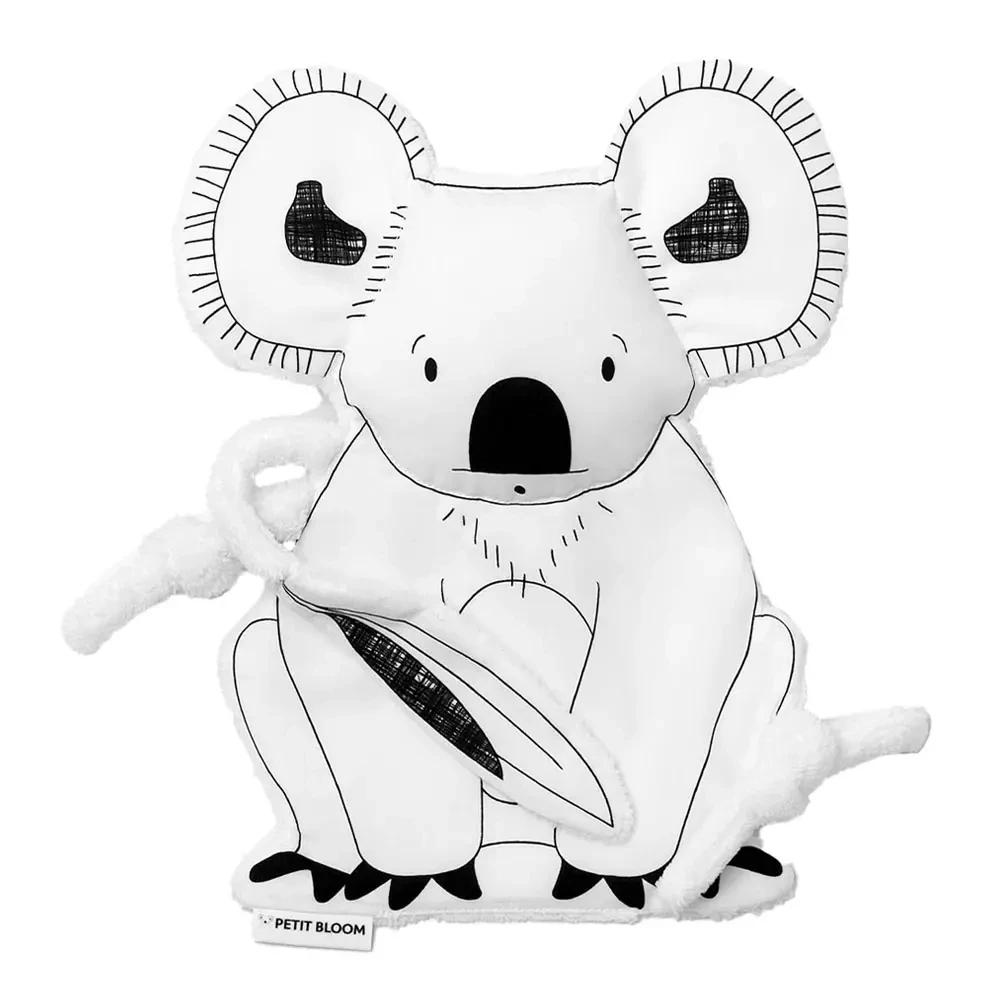 Zwart wit koala dekbed