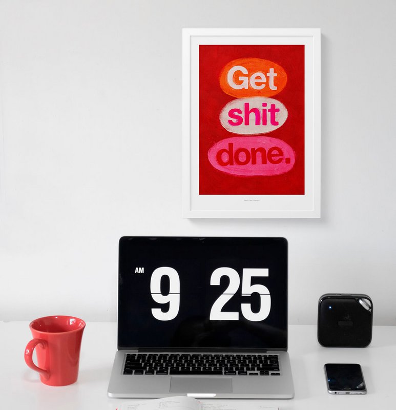 Faire la merde | Affiche d'illustration Impression artistique
