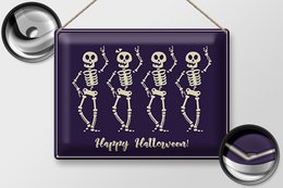 Blechschild Halloween 40x30cm Happy Halloween Fest
