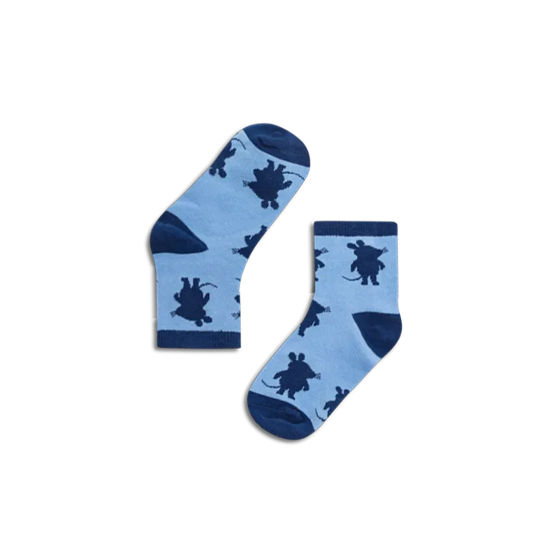 koaa – La Souris « Silhouette » – Chaussettes bleu/marine