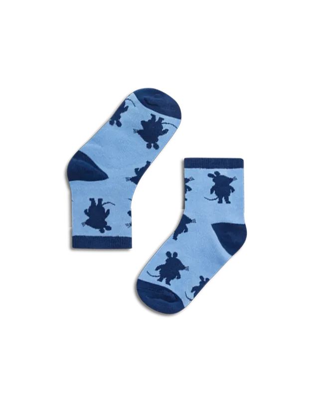 koaa – La Souris « Silhouette » – Chaussettes bleu/marine