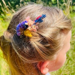 Romantisk hårnål med blomster 12cm