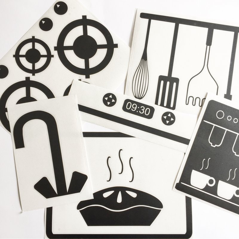 Set básico Stick & Cook (pegatinas de cocina)