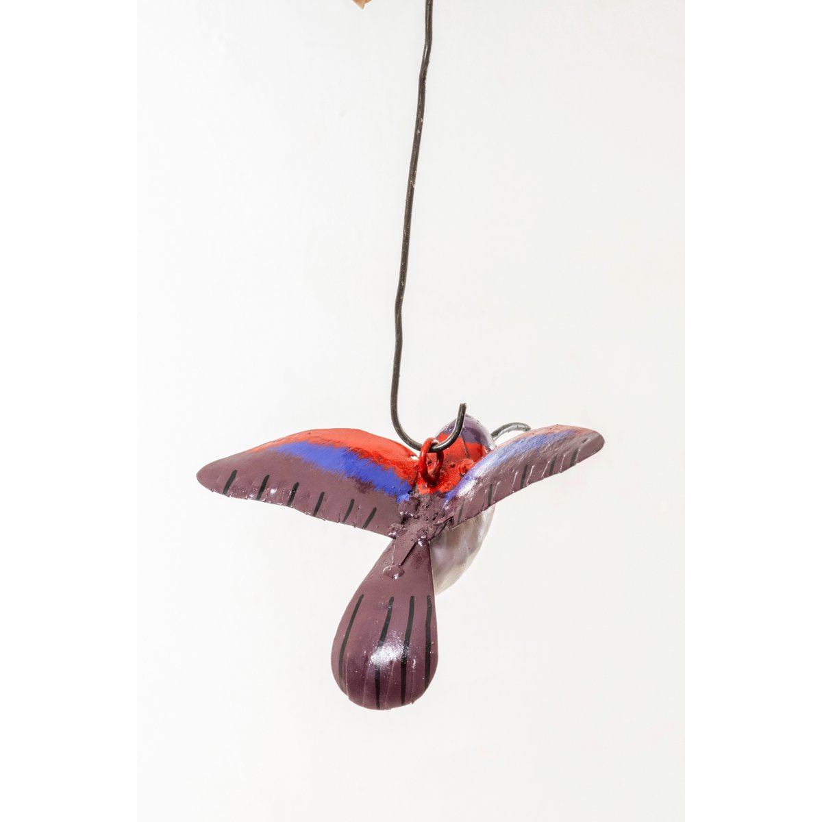 SUSPENSION SUNBIRD ROUGE EN MÉTAL