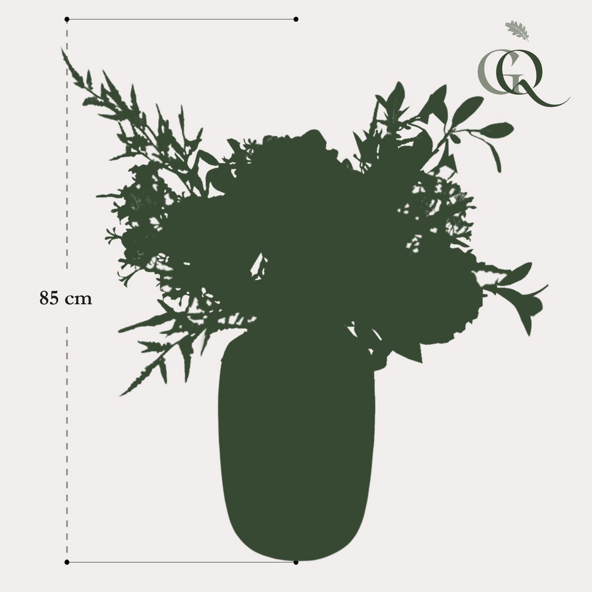 Flores artificiales - Ramo L - Rosa Brillante - 80cm