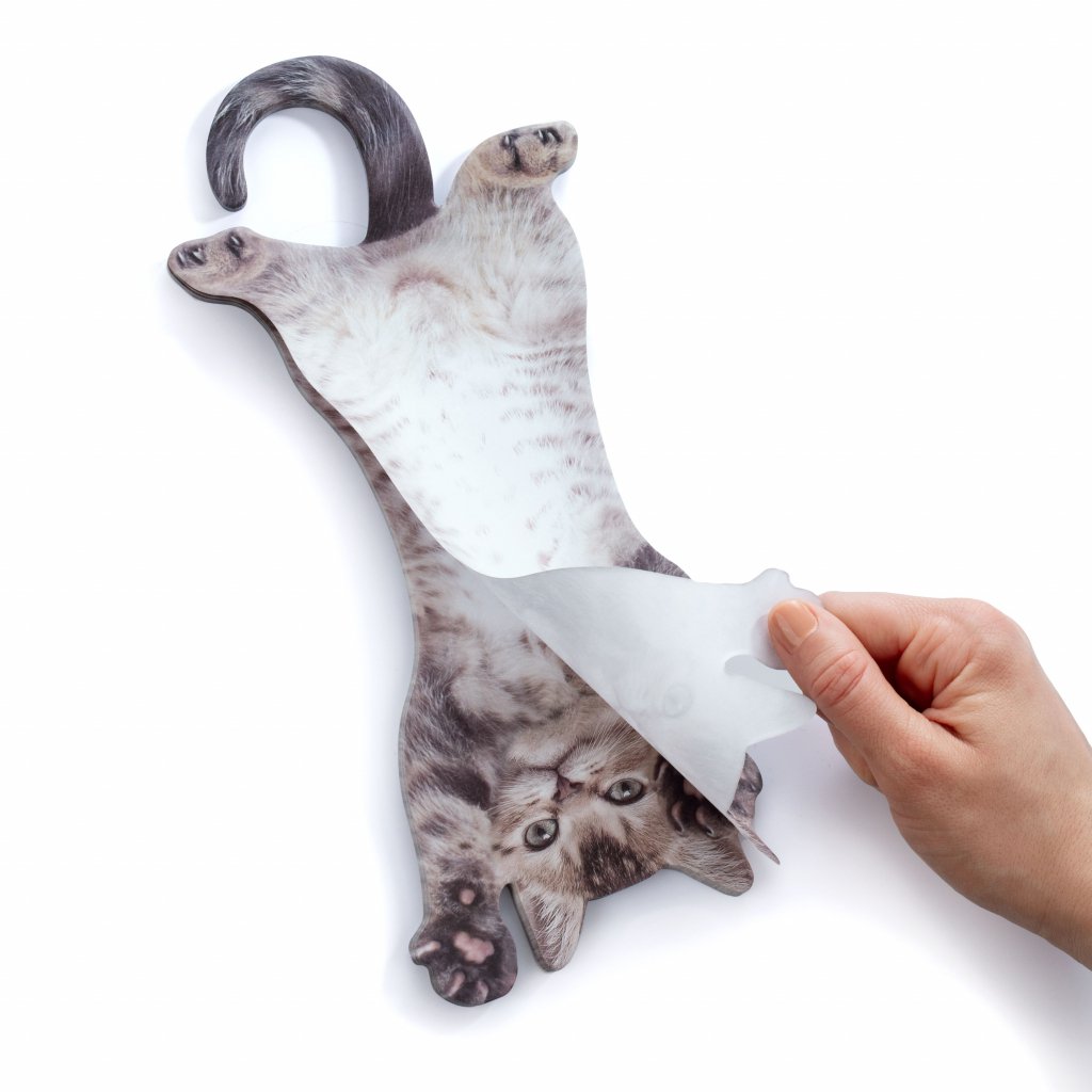 Mustard notepad - Cat Hanging