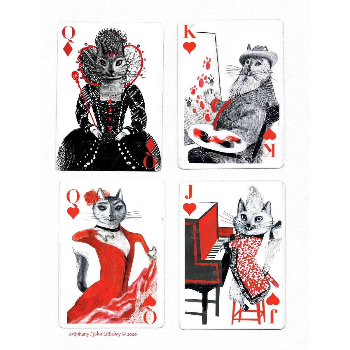 Kitten Club Playing Cards