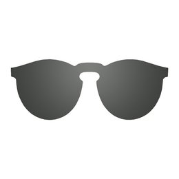 Stylish round sunglasses in black, blue, and brown colors with a modern, sleek design.