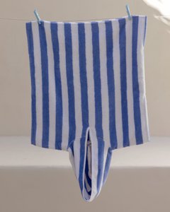 Kids Bath Beach Poncho Blue