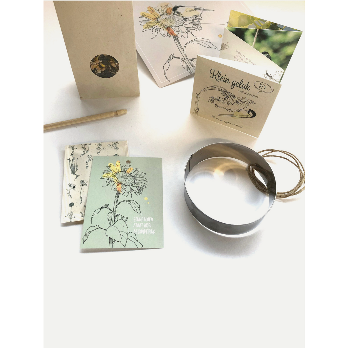 Vogel cadeaudoosje 'klein Geluk'