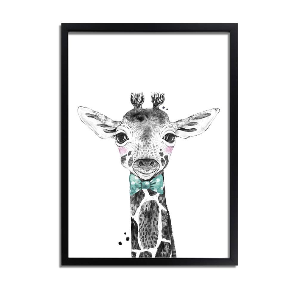 Giraffe Kinderkamerposter Strikje