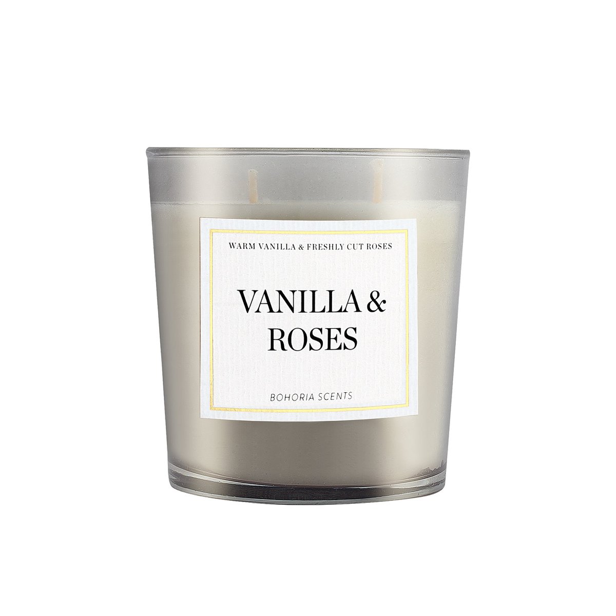 Vanilla & Roses Duftkerze 230g – Vanille & Rosen, Naturwachs, 50h
