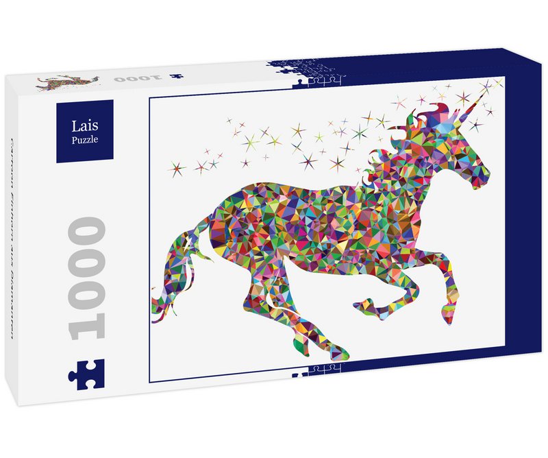 Lais puzzle cartoon unicorn made of diamonds 1000 parts