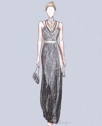 Luxe Diamond-Look Clutch-Gold & Silver