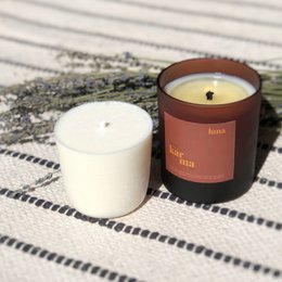 luna | calming lavender + patchouli refillable candle